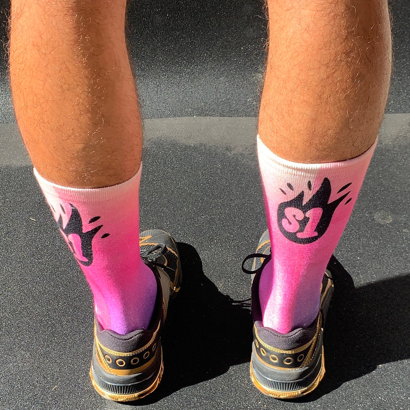 Ombre Comfort Crew Socks