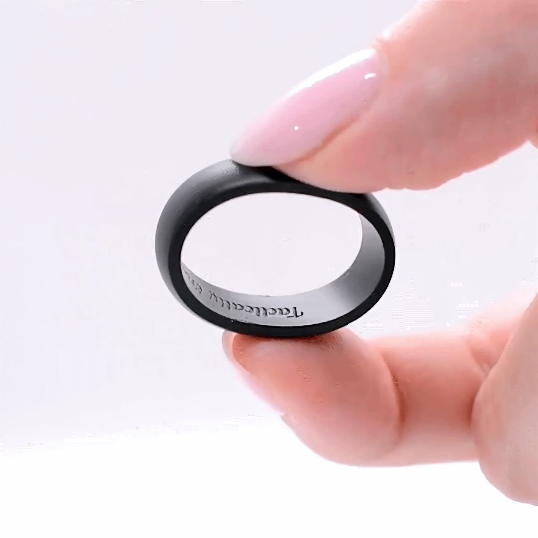 Classic Black Silicone Ring