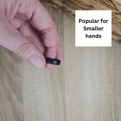 Thin Classic Black Silicone Ring