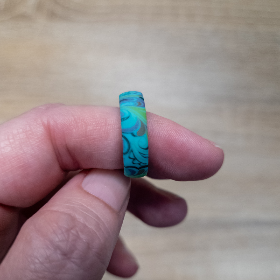 Swirly Silicone Ring