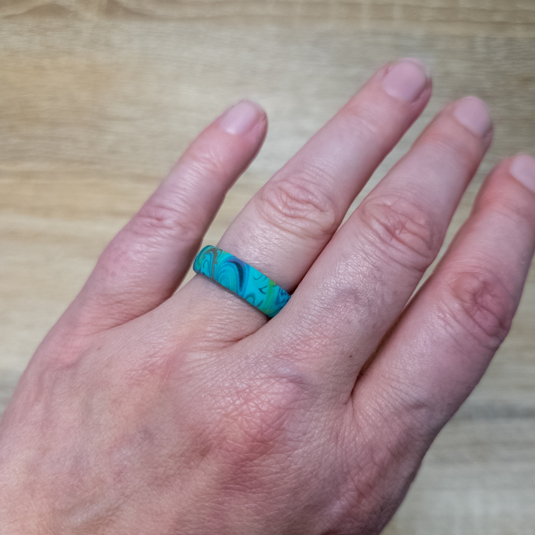 Swirly Silicone Ring