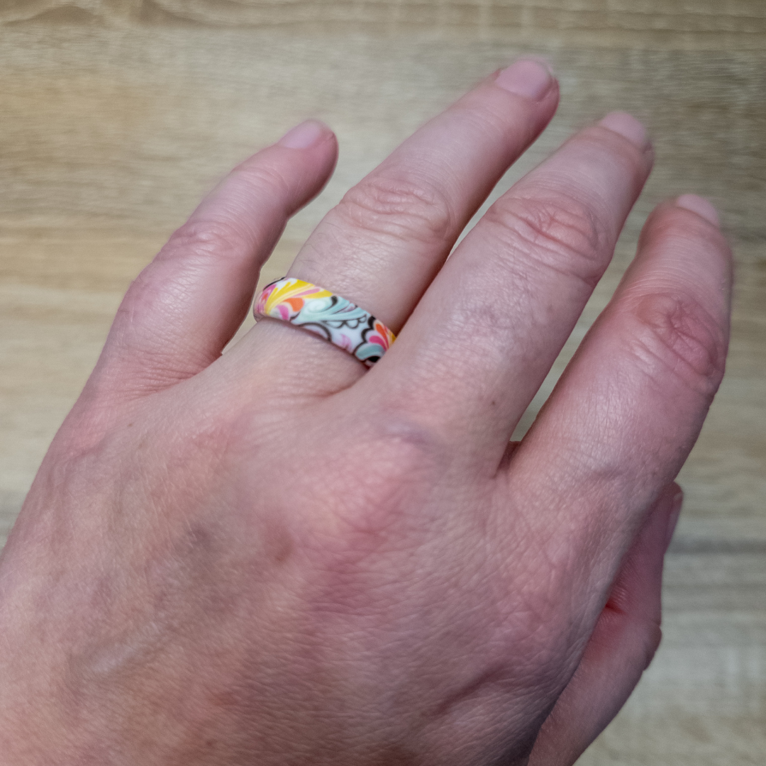 Swirly Silicone Ring
