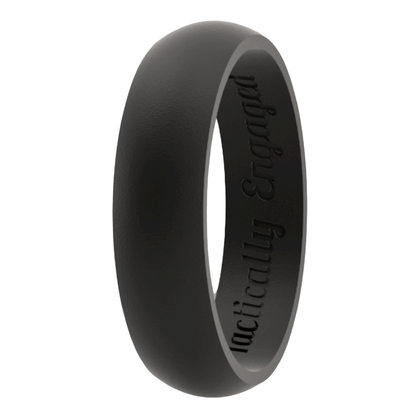 Classic Black Silicone Ring