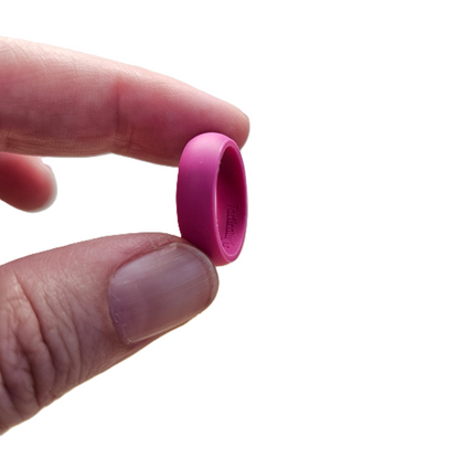 Thin Classic Pink Silicone Ring